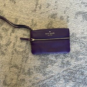 Purple Kate Spade wristlet